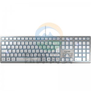 樱桃Cherry KC6000 超薄有线键盘 银色