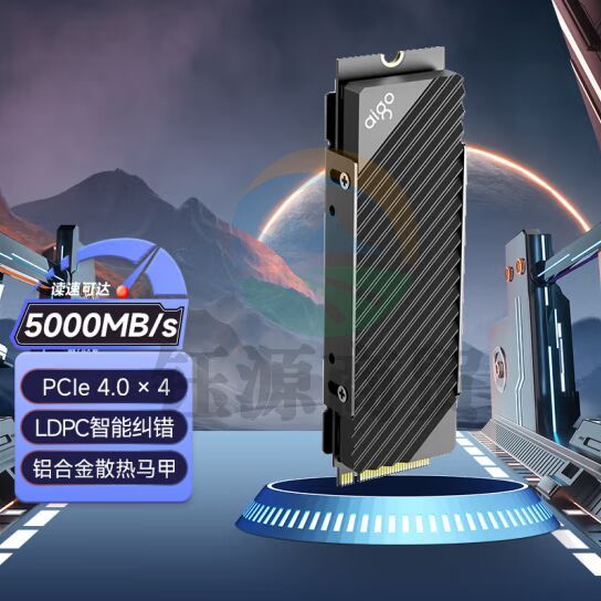 爱国者 (aigo) 2TB SSD固态硬盘 M.2接口(NVMe协议PCIe 4.0 x4) P5000 竞速版 5000MB/s 迅猛读写
