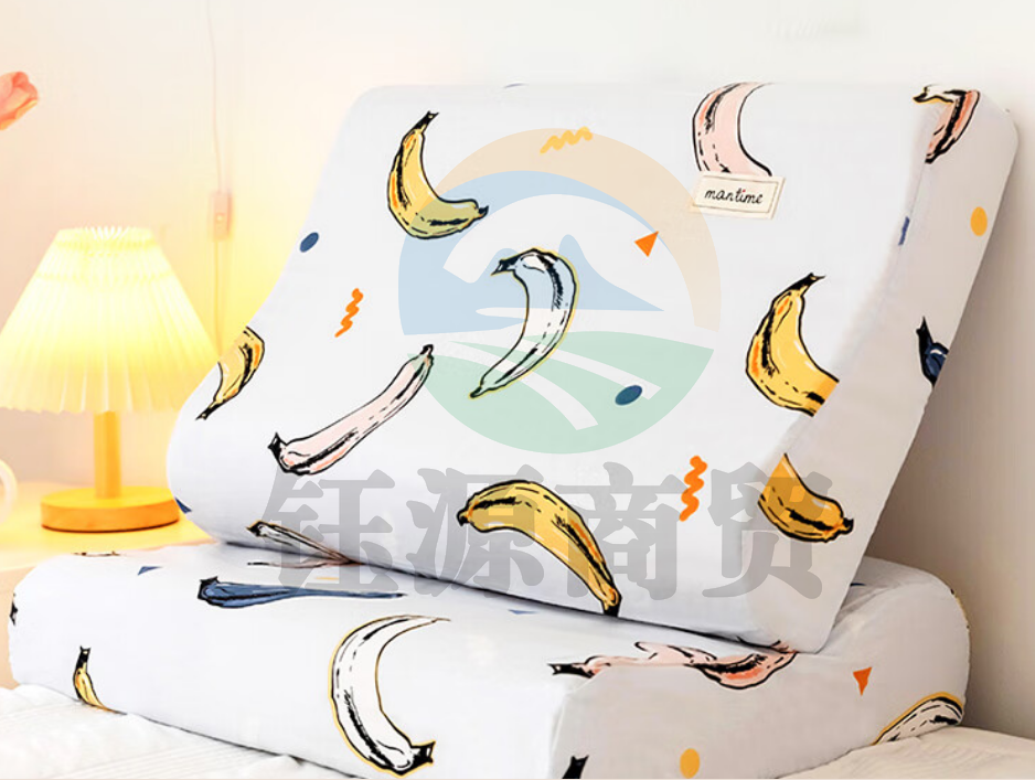 雅鹿·自由自在 纯棉乳胶枕套 30*50cm香蕉派（只）