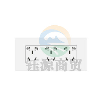 公牛 (BULL) 开关插座 多功能118型插座开关三位二三插15孔九孔电源插座面板G04Z356A 白色