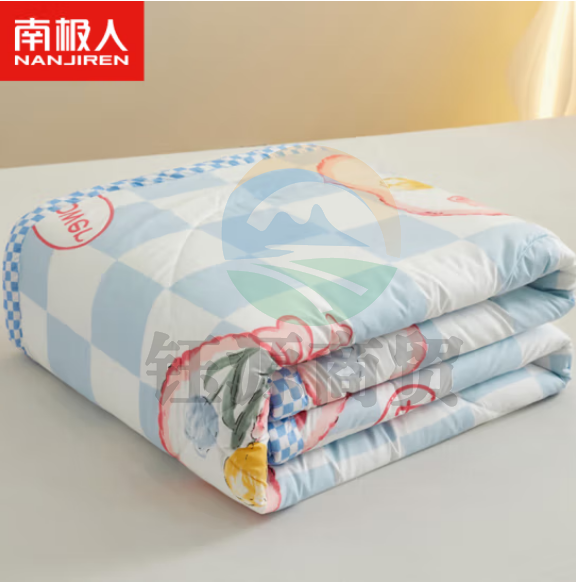 南极人 被子被芯1斤 空调被夏凉被薄盖被 双人水洗棉纤维填充 镜中花180*200cm