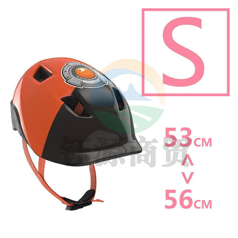 迪卡侬 儿童头盔自行车骑行装备平衡车护具单车防护套装安全头帽KC机械战警S均码 2954368