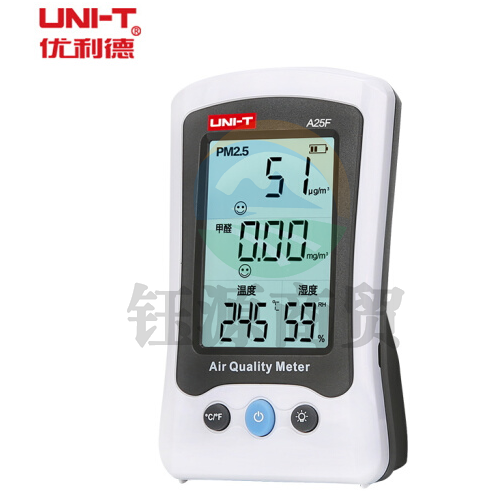 优利德（UNI-T) 雾霾表PM2.5检测仪甲醛家用车载多功能空气质量监测仪器 A25F 甲醛型