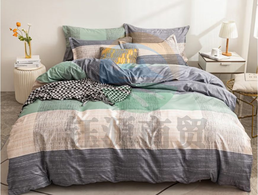 艾薇 被套单件 磨毛磨绒被套被单床上用品简约学生宿舍单人被罩单件 150*200条纹时代