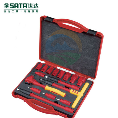 世达（SATA）09268 16件10MM系列VDE绝缘套筒组套