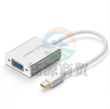 绿联（UGREEN）10437 Mini DP转VGA转换器带音频 苹果雷电接口转vga转接头 迷你DisplayPort电脑显示器连接线
