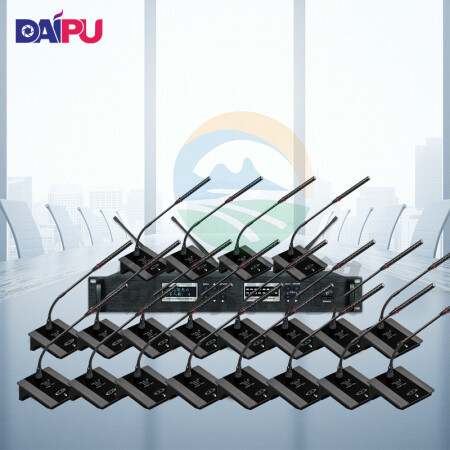 戴浦DP-KU9200 无线手拉手会议室麦克风/视频会议无线话筒麦克风/会议舞台KTV演讲主持会议系统 一拖二十