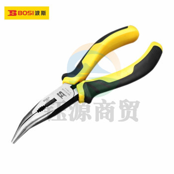 波斯（BOSI）精品系列弯嘴钳弯口钳电子钳曲嘴钳 BS191236（6寸）
