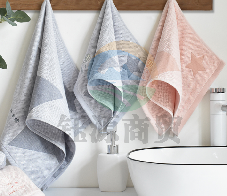 新亚 毛巾 纯棉纱布成人大毛巾2条装 全棉吸水速干纱布面巾洗脸巾男女情侣款 粉色/灰色 33×72cm 100g/条（组）