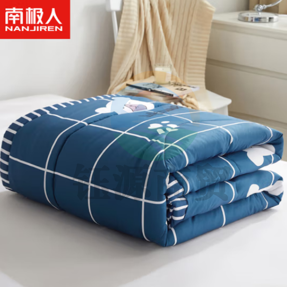 南极人 被子被芯1斤 空调被夏凉被薄盖被 单人水洗棉纤维填充 快乐小熊150*200cm