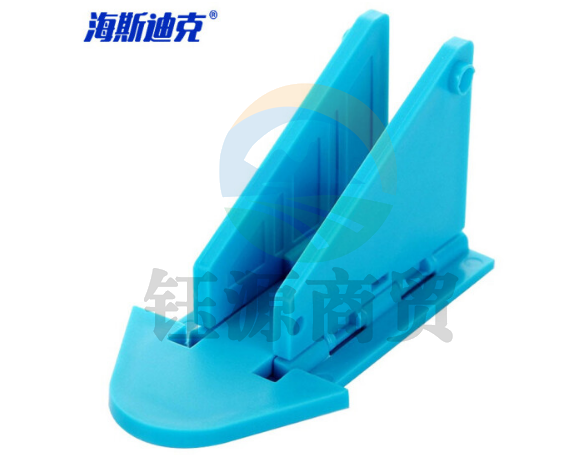 海斯迪克 防坠楼安全移门锁推拉门窗锁 门窗阻推器窗户安全锁 蓝色*1个 HKQS-85  5个价