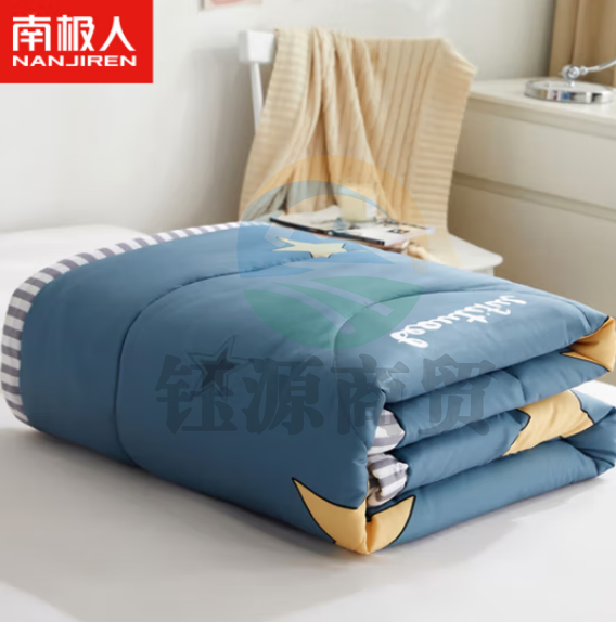 南极人 被子被芯1斤 空调被夏凉被薄盖被 单人水洗棉纤维填充 动物乐园150*200cm