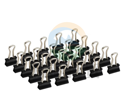 晨光Eplus黑色长尾夹19mm（盒装）ABS92730