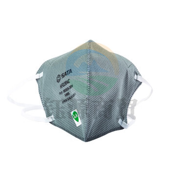 世达 自吸过滤式防颗粒物呼吸器（KN95折叠活性炭口罩）HF0204C  50只/盒