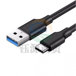 绿联 UGREEN US184 Type-C数据线 20884 USB3.0快充线 黑色 2米