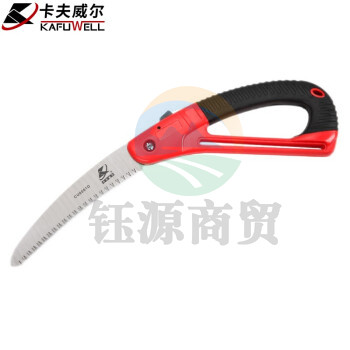 卡夫威尔 折叠锯木工锯子手工锯园林修枝锯腰锯180mm CU6001D