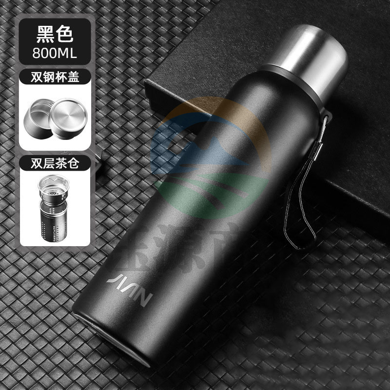 富光 FGZ2256-600星格真空杯 内胆316不锈钢保温杯水杯 绿色全钢600ml