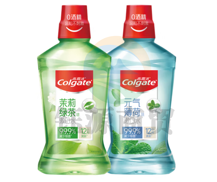 高露洁（Colgate）茶健漱口水500ml+冰爽漱口水500ml套装
