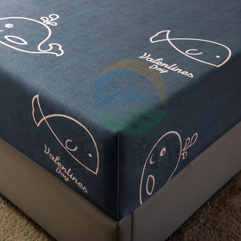 北极绒 床笠防水透气床罩可水洗床垫保护套1.5米床适用 魔法鱼 150*200cm