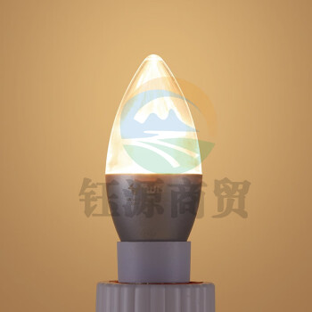 公牛（BULL）led灯泡节能玉米灯护眼电灯泡台灯 3只 小吊灯高亮螺旋5W黄光烛形暖光蜡烛灯 银色蜡烛泡E14