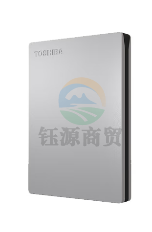 东芝(TOSHIBA) 2TB 移动硬盘HDTD320YS3EA Slim系列 USB3.2 Gen1 2.5英寸 机械硬盘 银色 兼容Mac 金属超薄 密码保护