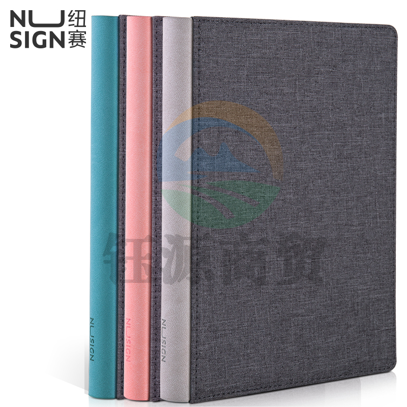 纽赛(NUSIGN)NS244 常规25K/80页可换芯布艺笔记本 空白+方格内页 单本装颜色随机