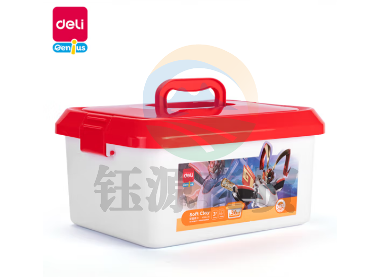 得力(deli)YC144-36色粘土儿童彩泥橡皮泥动车侠系列 超轻黏土DIY手工玩具