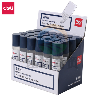 得力7302S液体胶(24支/盒)