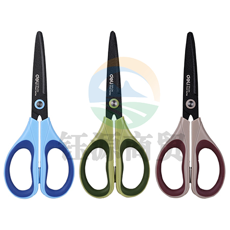 得力6055特氟龙剪刀(蓝)(把)