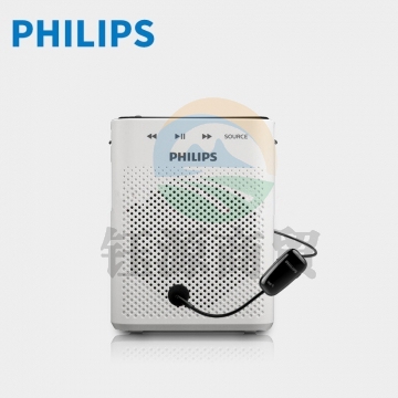 飞利浦(PHILIPS) SBM230 小蜜蜂扩音器插卡音箱 导游教师专用无线UHF大功率扩音喇叭 白色 标配  IT.452