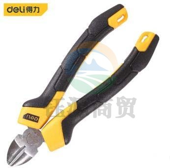 得力(deli) DL2206 斜嘴钳夹持钳手柄PVC包胶断线钳6英寸
