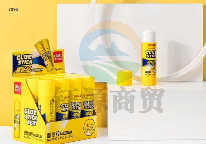 得力(deli)固体胶粘性好PVP 无甲醛配方胶棒加粘固体胶棒diy手工胶水 36g/支【12支装 7093】.