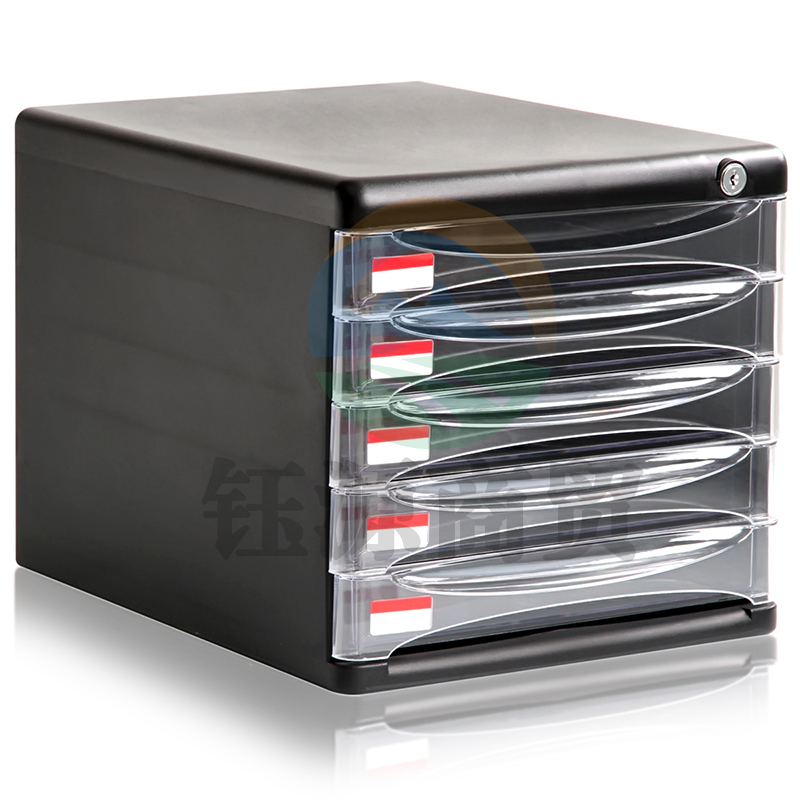 得力9795五层文件 柜(黑)(只)