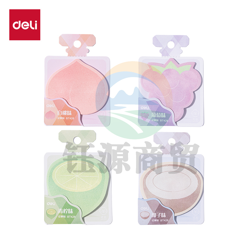 得力BT428觅旅香味记事贴-30张76*76 (混)(袋)