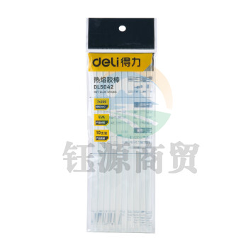 得力(deli) 热熔胶枪胶棒胶条7mm*200mm DL5042(30支装)