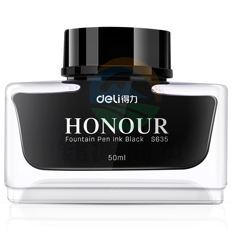 得力(deli)50ml黑色非碳素型钢笔墨水 S635