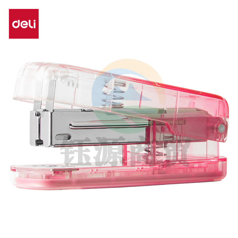 6月新品 得力TA301-C订书机(渐变红)(盒)