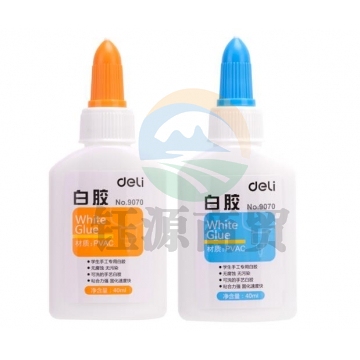 得力(deli)9071 60ML可洗学生手工白胶/白乳胶水 12支装 XH.046