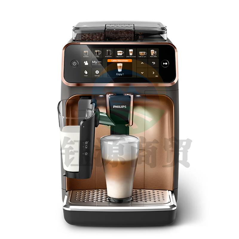 飞利浦(PHILIPS)咖啡机露娜系列意式全自动浓缩家用现磨Lattego欧洲进口享12 种美味的咖啡 EP5144/72