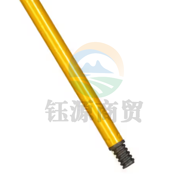 金锚拖把杆通用替换配件加粗单杆免手洗拖把家用拖布杆子墩布杆 明黄色