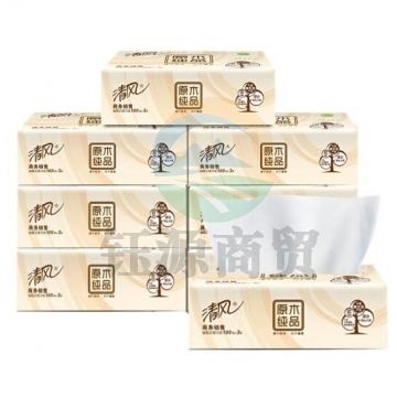 清风 抽纸AR14GSY卫生纸3层120抽20包 QJ.506