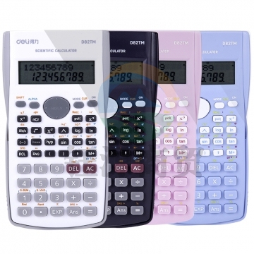 得力(deli) D82TM函数计算器 学生数学 多功能科学计算器 颜色备注 BG.649