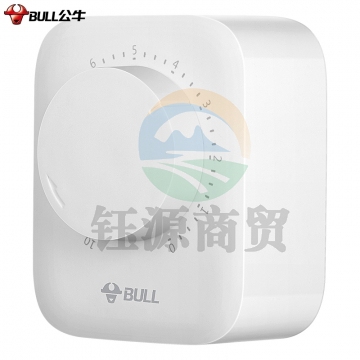 公牛(BULL)GND-3 新国标定时插/防过充倒计时定时器/无线插头