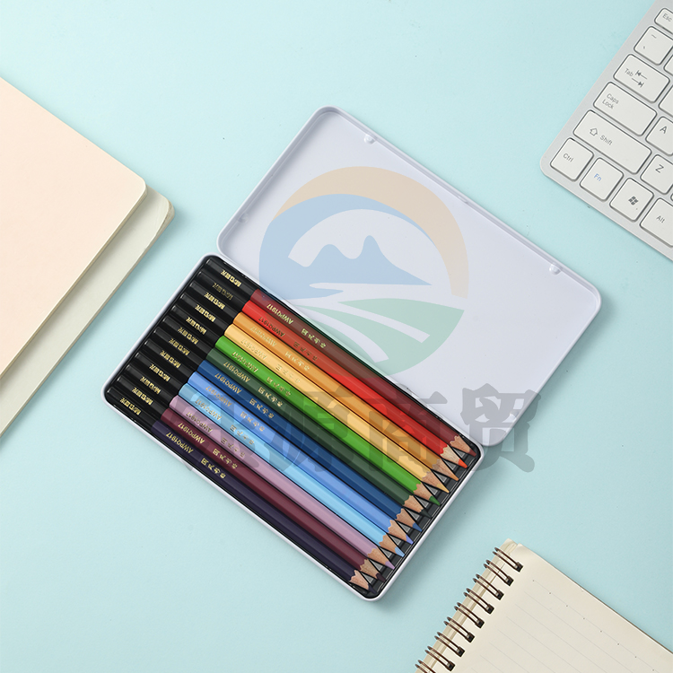 晨光国风沾顶削尖铁盒彩铅12色AWPQ1917