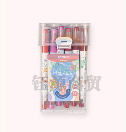晨光双头马克笔儿童可洗24色APMT3408