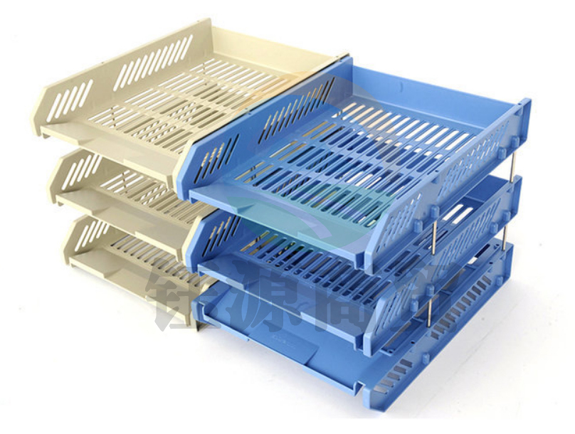 晨光三层文件盘文件座(灰/蓝)颜色随机ADM94743