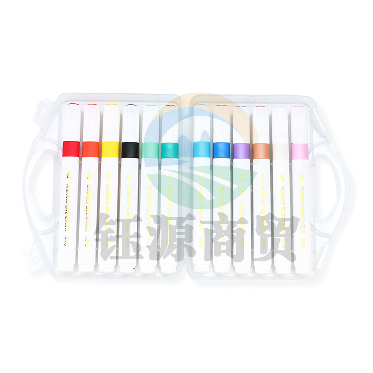 晨光绘画笔易握三角杆丙烯马克笔12色 APMT8050