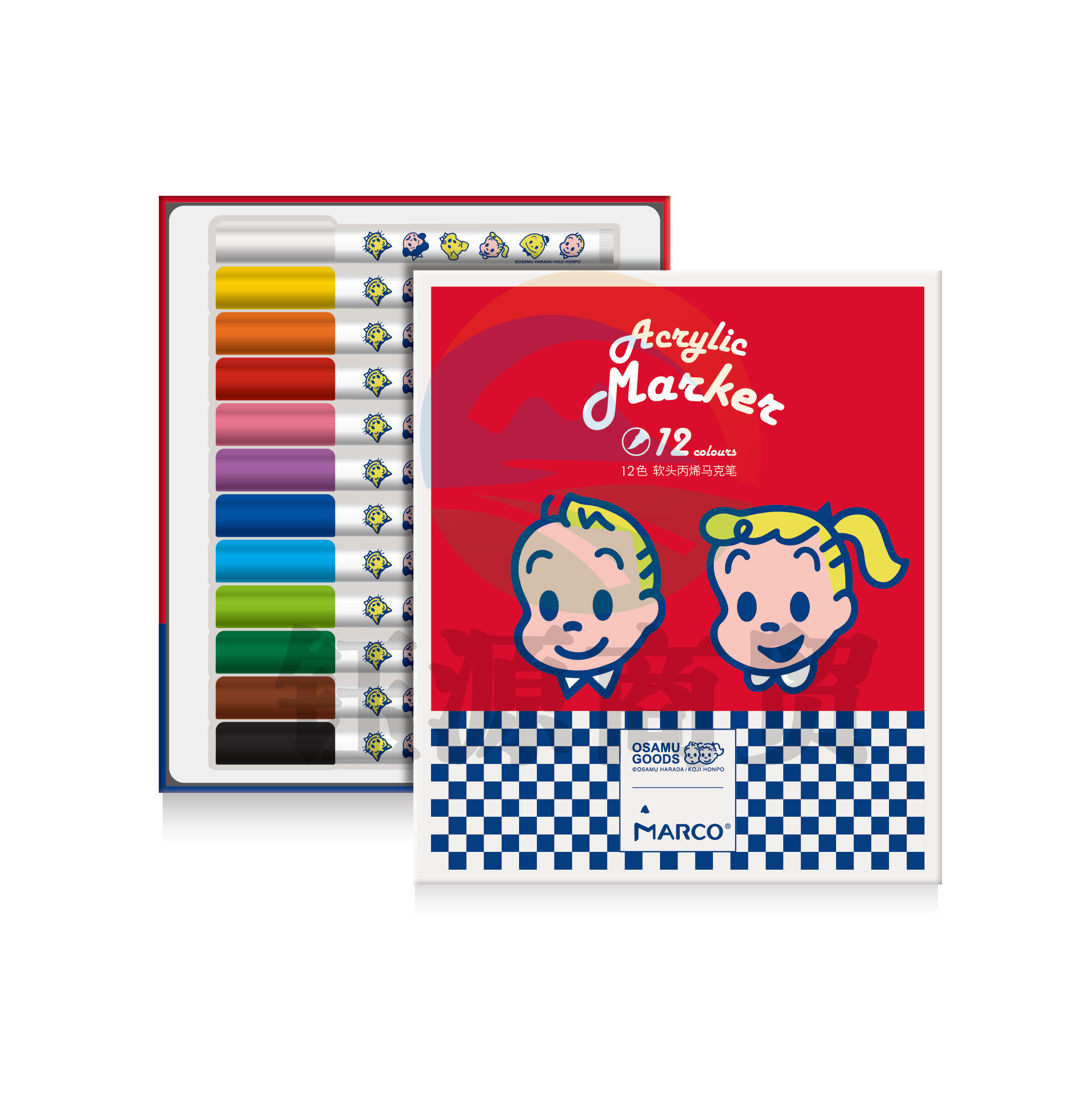 晨光OG78502A 原田治马可联名软头丙烯马克笔