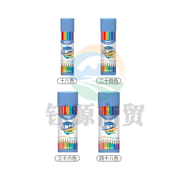 晨光抗菌彩色铅笔筒装36色AWP36853