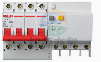 德力西空气开关4P 63A空开断路器DZ47sLE   带漏保漏电保护器